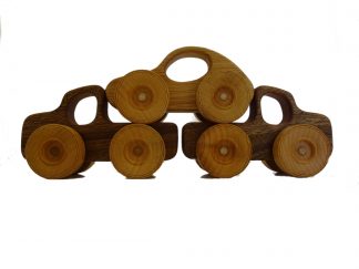 Natural Wood Toy Vehicles