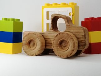 Natural Wood baby toy truck with other toys