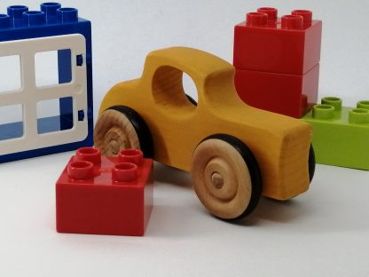 Wooden 32 Ford Toy with lego blocks