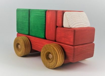 traditional wooden toy truck