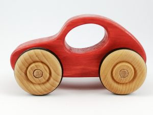 bright red toy car gift