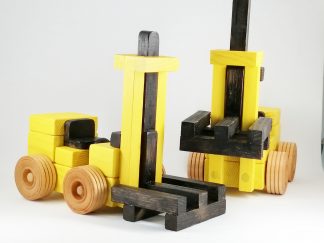 wooden toy fork lift trucks