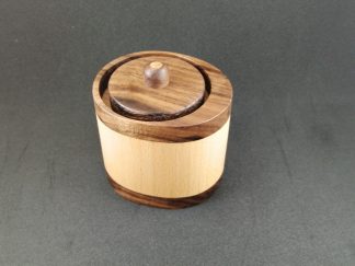 maple and walnut ring box