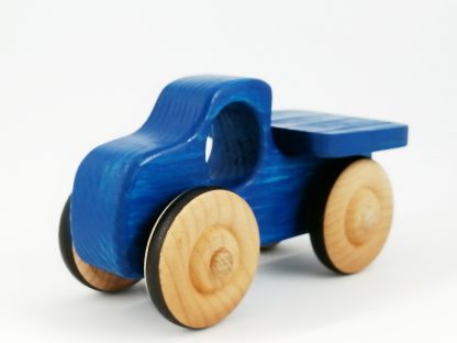 blue wooden toy gift